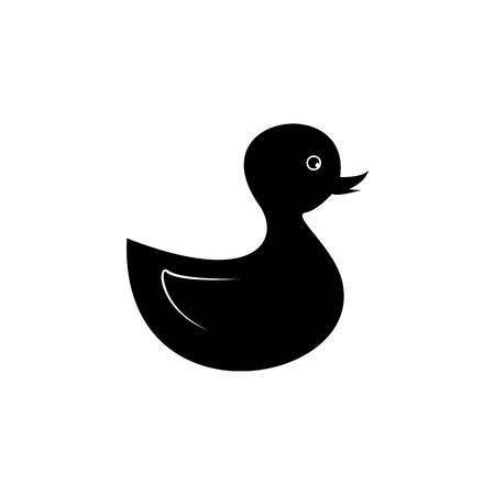 Rubber duck, baby toy icon. Baby element icon. Premium quality graphic design icon. Signs, outline symbols collection icon for websites, web design, mobile app, info graphics on white background.のイラスト素材