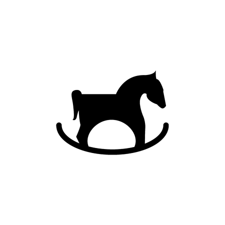 Rocking horse icon. Baby element icon. Premium quality graphic design icon. Signs, outline symbols collection icon for websites, web design, mobile app, info graphics on white background.のイラスト素材