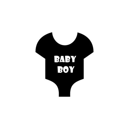 Short Sleeve Infant boy Bodysuit icon. Baby element icon. Premium quality graphic design icon. Signs, outline symbols collection icon for websites, web design, mobile app, info graphics on white background.のイラスト素材