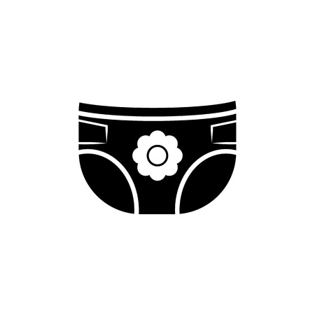 Baby diaper icon. Baby element icon. Premium quality graphic design icon. Signs, outline symbols collection icon for websites, web design, mobile app, info graphics on white background.のイラスト素材