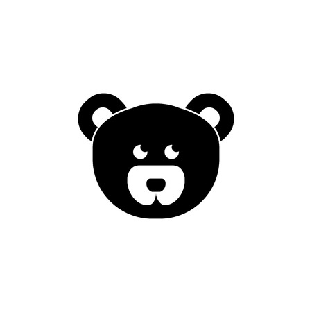Teddy bear face icon. Baby element icon. Premium quality graphic design icon. Signs, outline symbols collection icon for websites, web design, mobile app, info graphics on white background.のイラスト素材