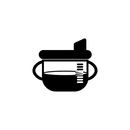 Sippy cup icon. Baby element icon. Premium quality graphic design icon. Signs, outline symbols collection icon for websites, web design, mobile app, info graphics on white background.のイラスト素材