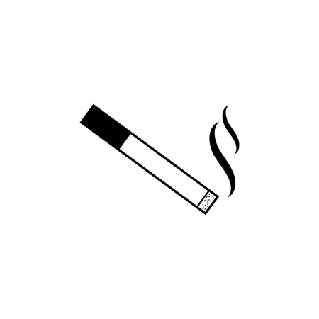 Cigarette icon. Human weakness, Addiction element icon. Premium quality graphic design. Signs, outline symbols collection icon for websites, web design on white background.のイラスト素材