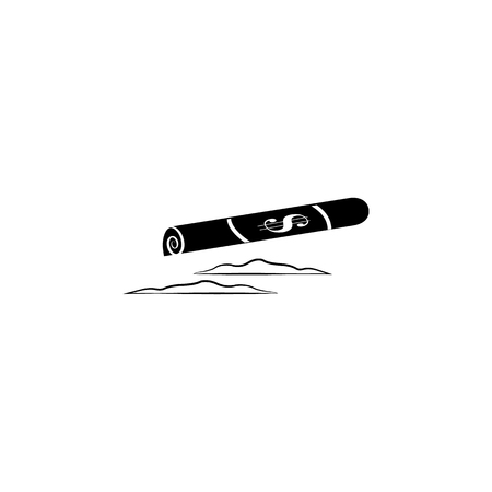 Cocaine line and rolled dollar icon. Human weakness, Addiction element icon. Premium quality graphic design. Signs, outline symbols collection icon for websites, web design on white background.のイラスト素材