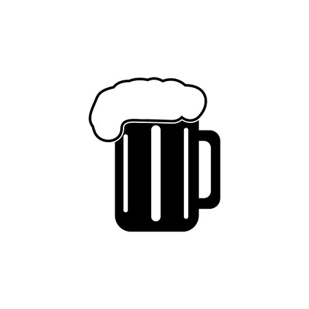 Beer cup glass icon. Human weakness, Addiction element icon. Premium quality graphic design. Signs, outline symbols collection icon for websites, web design on white background.のイラスト素材