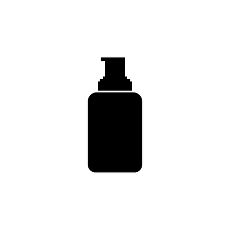 Cream with dispenser icon. Elements of beauty saloon icon. Premium quality graphic design. Signs, outline symbols collection icon for websites, web design, mobile app, info graphic on white background.のイラスト素材