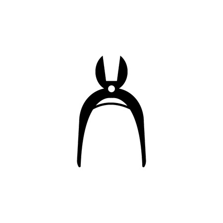 Forceps icon. Elements of beauty saloon icon. Premium quality graphic design. Signs, outline symbols collection icon for websites, web design, mobile app, info graphic on white background.のイラスト素材