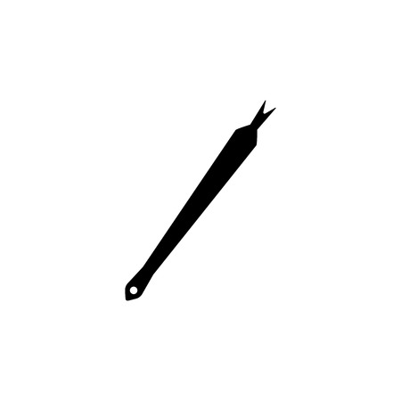 Cuticle removal tool icon. Elements of beauty saloon icon. Premium quality graphic design. Signs, outline symbols collection icon for websites, web design, mobile app, info graphic on white background.のイラスト素材