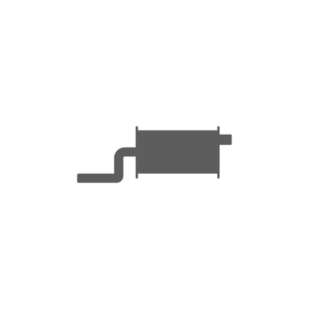 Car silencer icon. Elements of car repair icon. Premium quality graphic design. Signs, outline symbols collection icon for websites, web design, mobile app, info graphic on white background.のイラスト素材