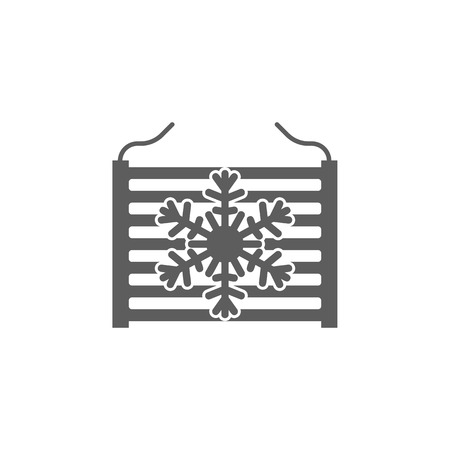 Radiator in car icon. Elements of car repair icon. Premium quality graphic design. Signs, outline symbols collection icon for websites, web design, mobile app, info graphic on white background.のイラスト素材