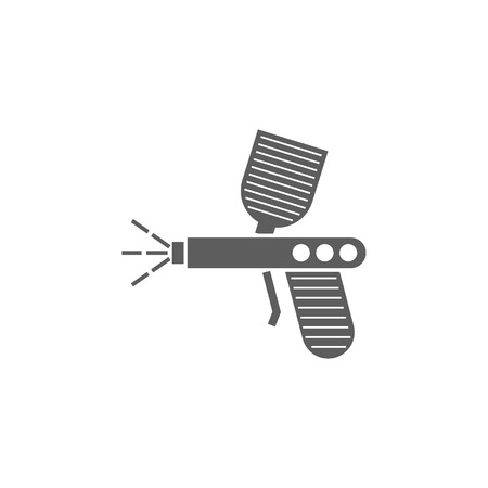 Spray gun icon. Elements of car repair icon. Premium quality graphic design. Signs, outline symbols collection icon for websites, web design, mobile app, info graphic on white background.のイラスト素材