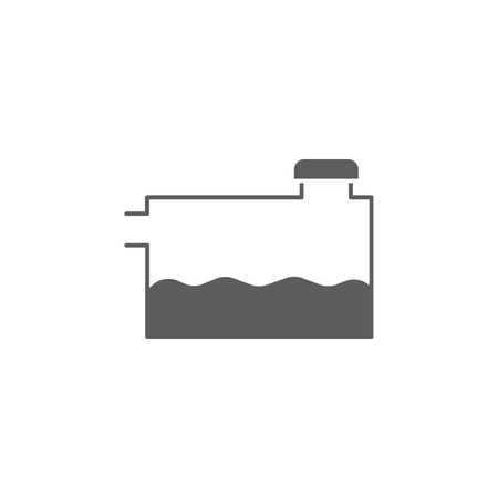 Car oil level sign icon. Elements of car repair icon. Premium quality graphic design. Signs, outline symbols collection icon for websites, web design, mobile app, info graphic on white backgroundのイラスト素材