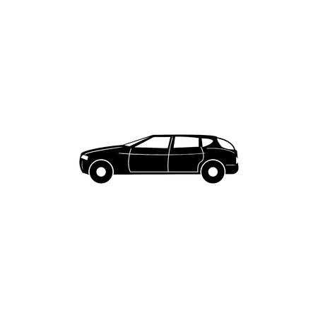 Full size luxury car icon. Car type simple icon. Transport element icon. Premium quality graphic design. Signs, outline symbols collection icon for websites, web design, mobile, info graphics on white background.のイラスト素材