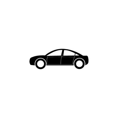 Sedan car icon. Car type simple icon. Transport element icon. Premium quality graphic design. Signs, outline symbols collection icon for websites, web design on white background.のイラスト素材