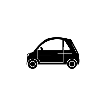 Minicar icon. Car type simple icon. Transport element icon. Premium quality graphic design. Signs, outline symbols collection icon for websites, web designs on white background.のイラスト素材