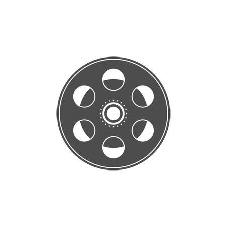 Cinematographic tape icon. Cinema element icon. Premium quality graphic design. Signs, outline symbols collection icon for websites, web design, mobile app, info graphics on white backgroundのイラスト素材