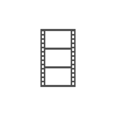 Cinematographic tape icon. Cinema element icon. Premium quality graphic design. Signs, outline symbols collection icon for websites, web design, mobile app, info graphics on white background.のイラスト素材