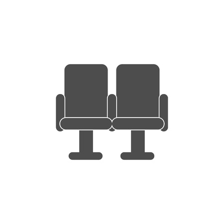 Seats in the cinema icon. Cinema element icon. Premium quality graphic design. Signs, outline symbols collection icon for websites, web design, mobile app, info graphics on white background.のイラスト素材