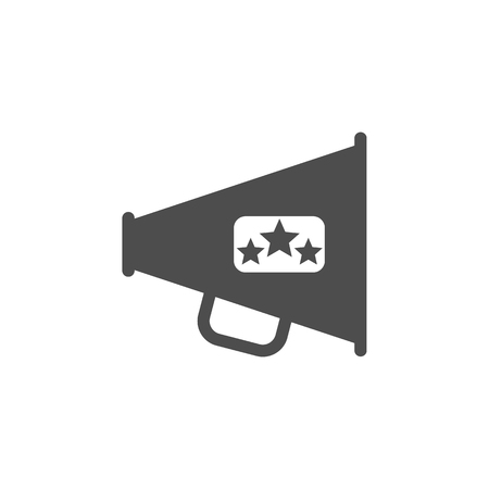 Cinematographic horn icon. Cinema element icon. Premium quality graphic design. Signs, outline symbols collection icon for websites, web design, mobile app, info graphics on white backgroundのイラスト素材