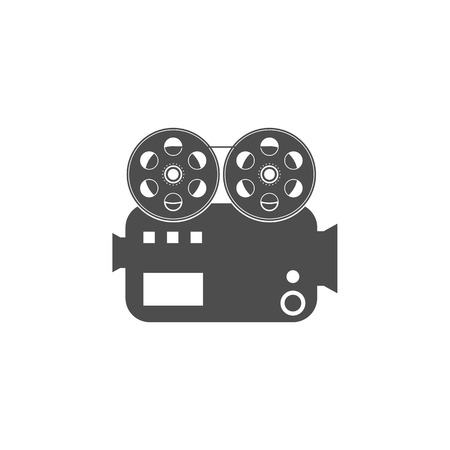 Camera for filming icon. Cinema element icon. Premium quality graphic design. Signs, outline symbols collection icon for websites, web design, mobile app, info graphics on white backgroundのイラスト素材