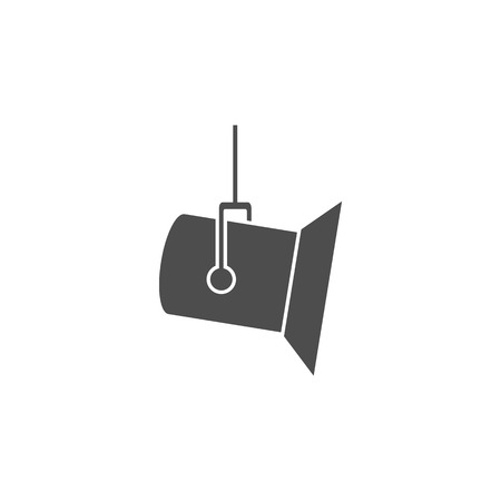 Studio spotlight icon. Cinema element icon. Premium quality graphic design. Signs, outline symbols collection icon for websites, web design, mobile app, info graphics on white backgroundのイラスト素材