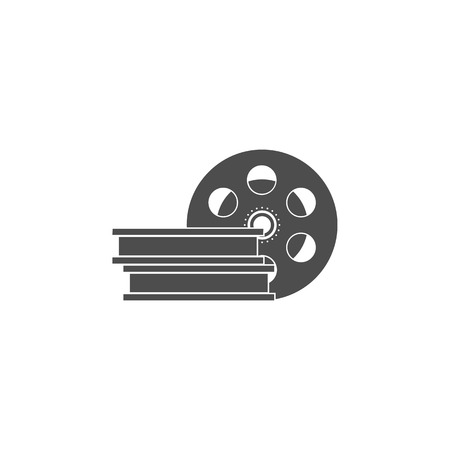 Cinematographic tape icon. Cinema element icon. Premium quality graphic design. Signs, outline symbols collection icon for websites, web design, mobile app, info graphics on white backgroundのイラスト素材