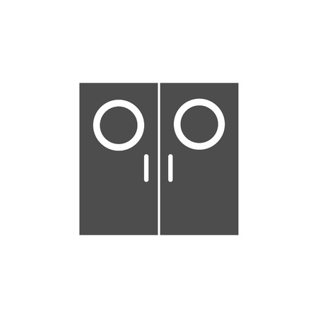 Door to the cinema icon. Cinema element icon. Premium quality graphic design. Signs, outline symbols collection icon for websites, web design, mobile app, info graphics on white background.のイラスト素材