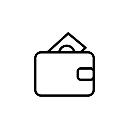 Wallet Icon in trendy on white background.のイラスト素材