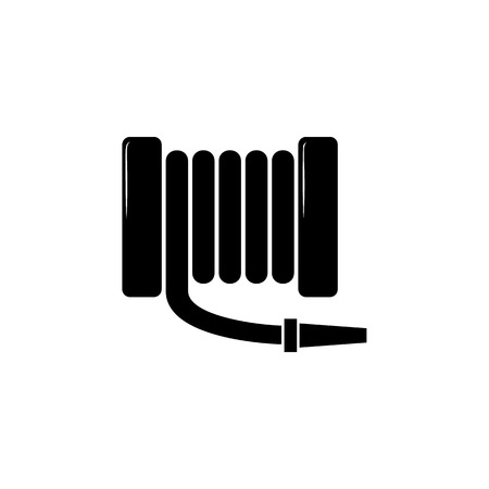 Fire hose icon on white backgroundのイラスト素材