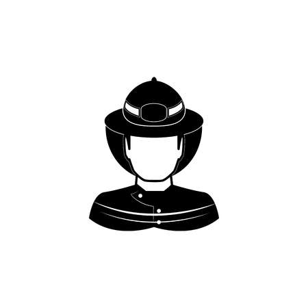 Fireman icon. Fireman element icon. Premium quality graphic design. Signs, outline symbols collection icon for websites, web design, mobile app, info graphics on white backgroundのイラスト素材