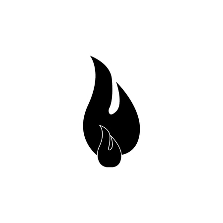 Fire vector Icon on white backgroundのイラスト素材