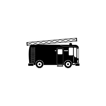 Fire engine icon. Fireman element icon. Premium quality graphic design. Signs, outline symbols collection icon for websites, web design, mobile app, info graphics on white backgroundのイラスト素材