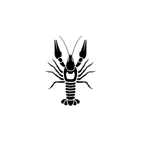 Lobster icon. Fish and sea products elements. Premium quality graphic design icon.のイラスト素材