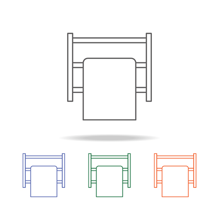Towel on hanger iconのイラスト素材