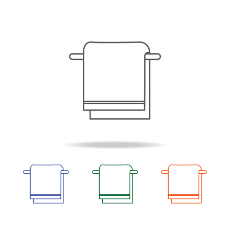 Towel on hanger iconのイラスト素材