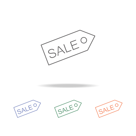 Tag sale Icon. Element of a shopping multi colored icon for mobile concept and web apps. Thin line icon for website design and development, app development. Premium icon on white background.のイラスト素材
