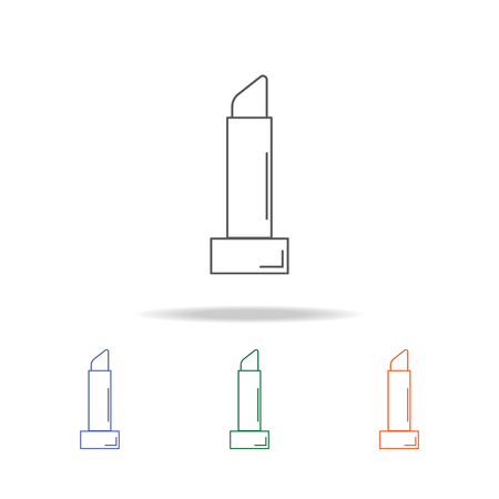 lipstick icon. Element of a shopping multi colored icon for mobile concept and web apps. Thin line icon for website design and development, app development. Premium icon on white backgroundのイラスト素材