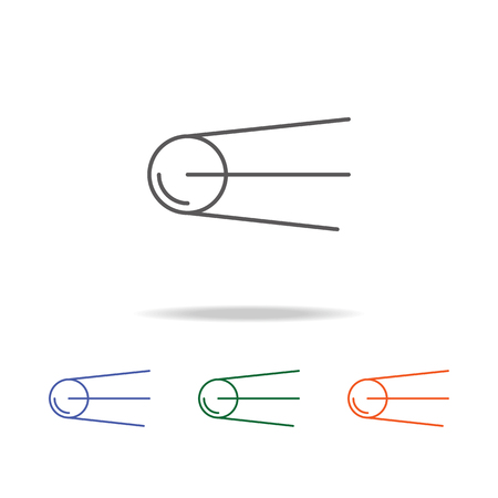 Soviet satellite icon. Element of a space multi colored icon for mobile concept and web apps. Thin line icon for website design and development, app development. Premium icon on white background.のイラスト素材