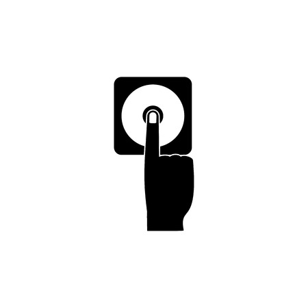 A fire button icon.のイラスト素材