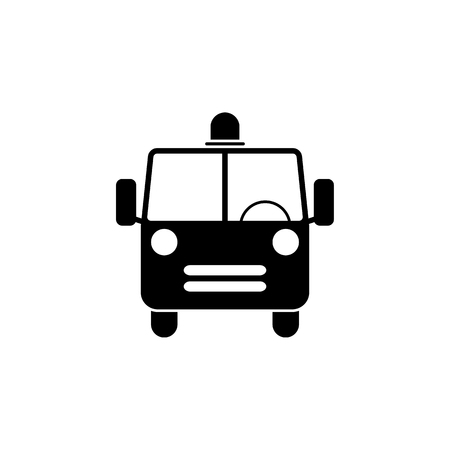 Fire engine icon. Element of firefighter shop for advertising signs, mobile concept and web apps. Icon for website design and development, app development. Premium icon on white backgroundのイラスト素材