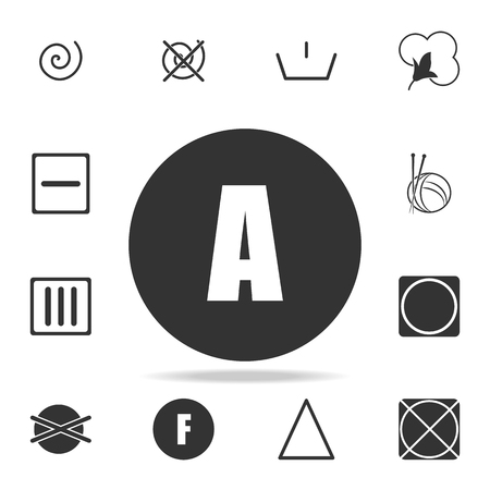 caution mark for chemical washing icon. Detailed set of laundry icons. Premium quality graphic design. One of the collection icons for websites, web design, mobile app on white backgroundのイラスト素材
