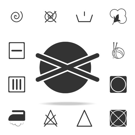 chemical washing is forbidden icon. Detailed set of laundry icons. Premium quality graphic design. One of the collection icons for websites, web design, mobile app on white backgroundのイラスト素材