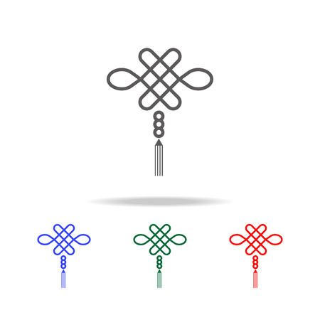 Elements of Chinese culture multi colored icons.のイラスト素材