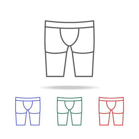 Men briefs boxers  icon. Elements of human body part multi colored icons. Premium quality graphic design icon. Simple icon for websites, web design, mobile app, info graphics on white backgroundのイラスト素材