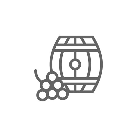 Portugal, barrel icon. Element of Portugal icon. Thin line icon for website design and development, app development. Premium iconのイラスト素材