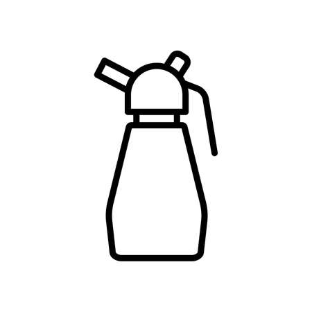 Ice cream, whipped cream icon. Simple line, outline vector elements of freeze sweet icons for ui and ux, website or mobile application on white backgroundのイラスト素材