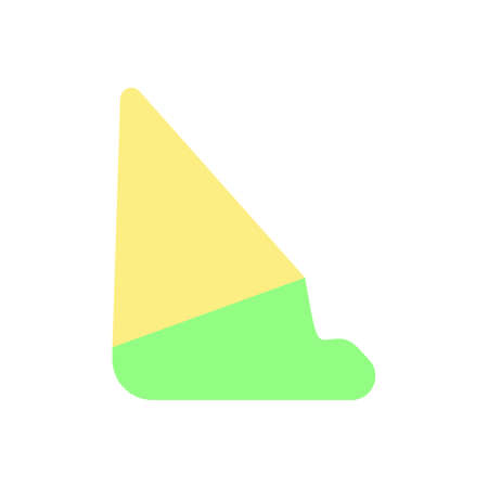 Ice cream, waffle cone icon. Simple color vector elements of freeze sweet icons for ui and ux, website or mobile applicationのイラスト素材