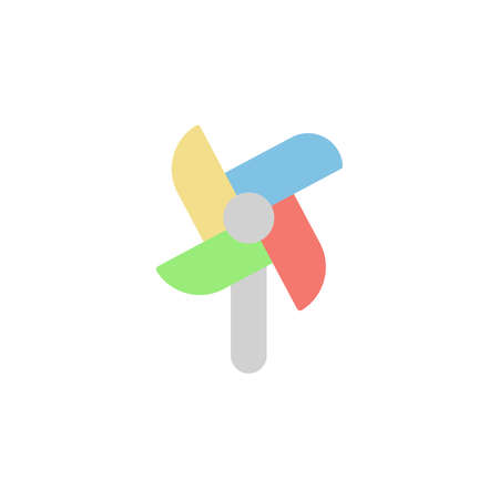 Windmill, toy, summer icon. Simple color vector elements of vacation icons for ui and ux, website or mobile applicationのイラスト素材