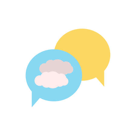 Cloud, chat icon. Simple color vector elements of forecast icons for ui and ux, website or mobile applicationのイラスト素材
