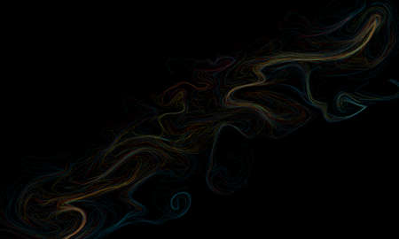 Abstract lines with wave swirl curve on red yellow turquoise blue colorful backgroundのイラスト素材